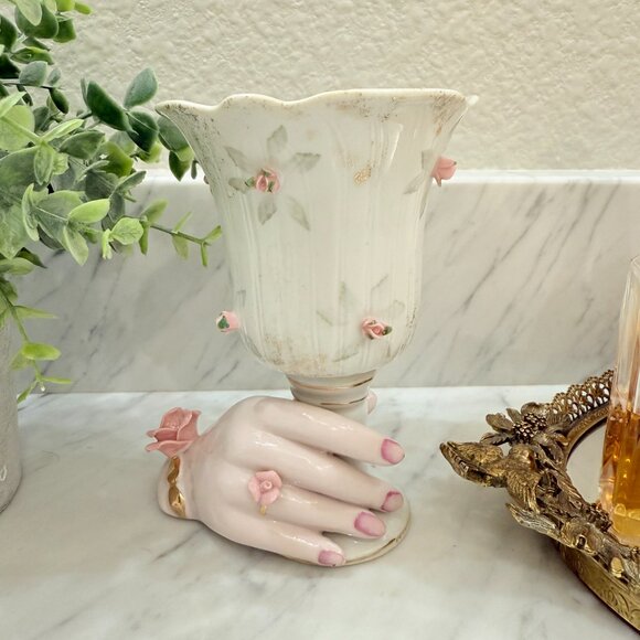 Vintage Porcelain "Hand" Vase - Picture 4 of 17